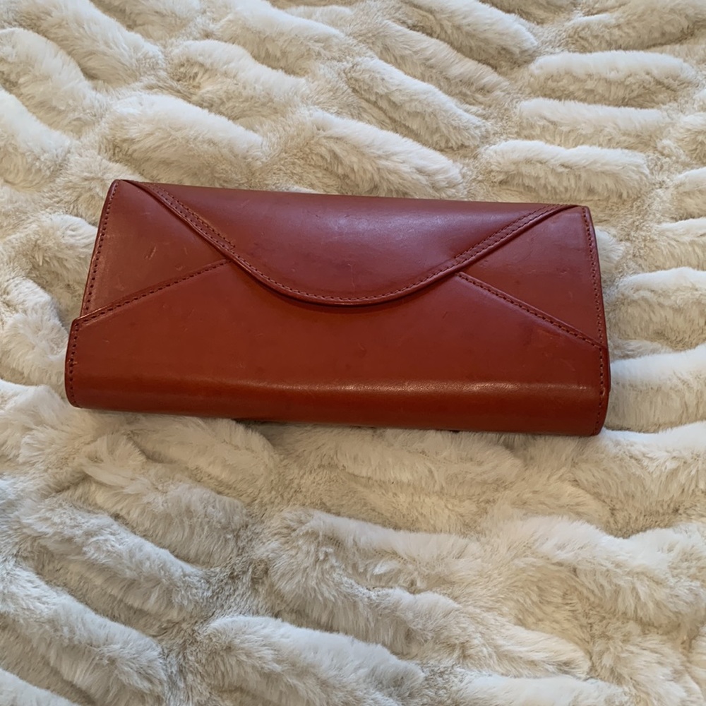 Sezane Olivia Tomette Lisse Heritage Leather Wallet - Picture 3 of 6